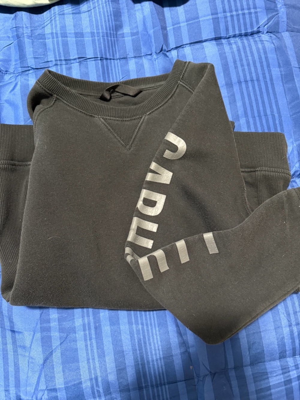 Carhartt Black Crewneck Sweatshirt with Reflective Logo
